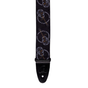 Ortega OSN-65SKBK Skull kaiš za gitaru - Slika 2