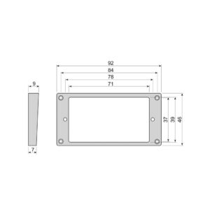 Boston HFS7090IV okvir za humbucker magnet - Slika 2